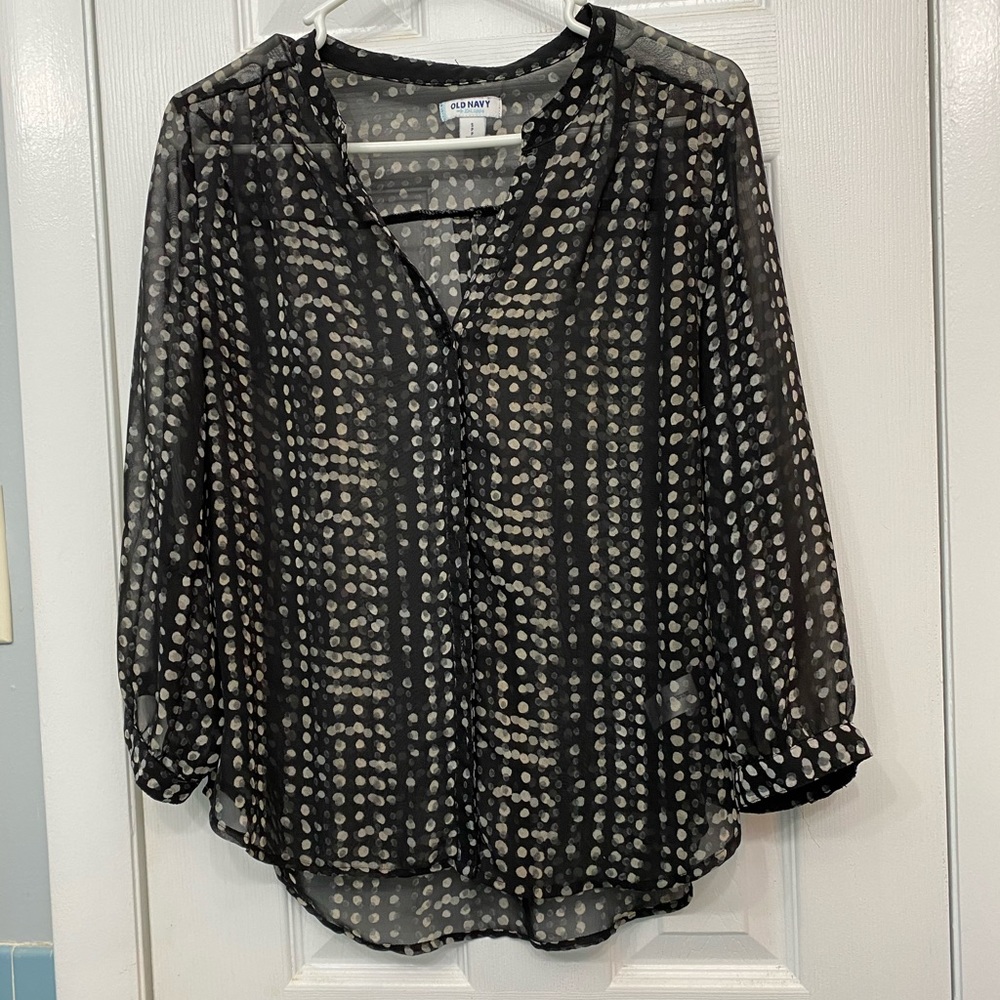 Sheer old navy blouse